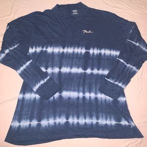 PINK Long Sleeved Mockneck T Shirt